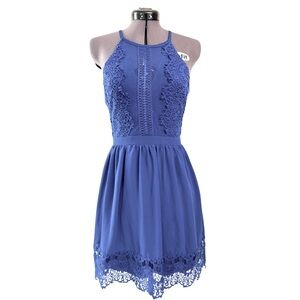 Francesca’s Sleeveless Navy Blue Cocktail/Party Dress